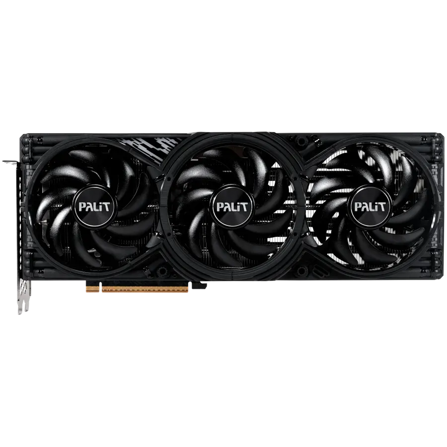 PALIT GeForce RTX 5070 Ti GamingPro-S OC 16GB GDDR7 256 bit, 1x HDMI 2.1b, 3x DP 2.1b, 3 Fan, 1x 16-pin pwr connector, 750W, 331.9 x 127.1 x 49.7 mm, NE7507TS19T2-GB2031U — фото 3