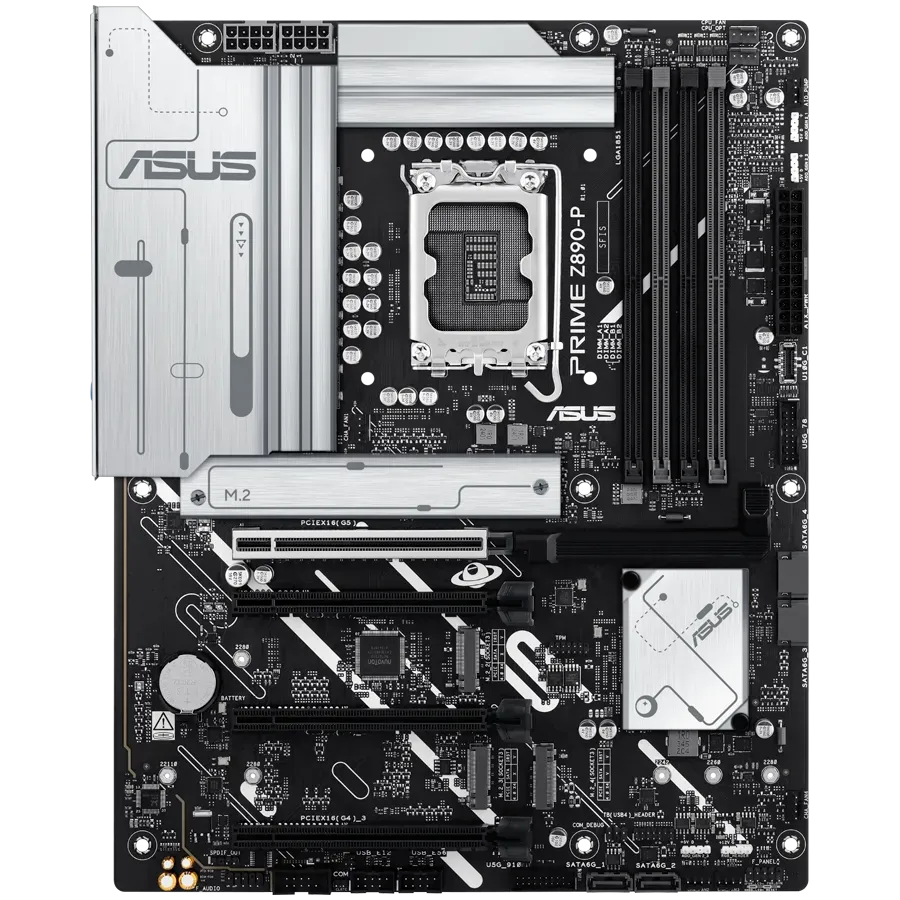ASUS Main Board Desktop Intel Z890 Chipset 4 x DIMM slots, max. 256GB, DDR5 1 x DisplayPort1 x HDMITM port 1 x  4 x M.2 slots 4 x SATA ATX — фото 1
