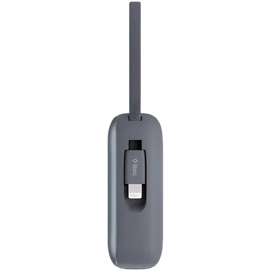 ttec ReCharger Mini LCD 10.000MH PD 20WT, Powerbank  wirh USB-C and Lightning cable — фото 5
