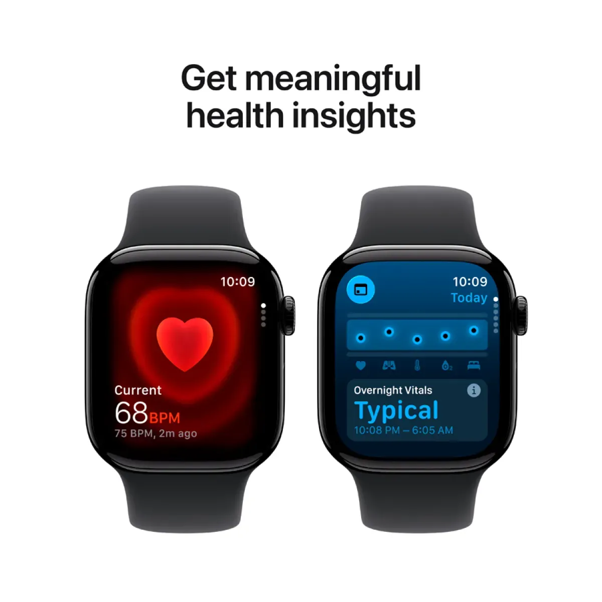 Apple Watch Series 11 GPS 42mm Jet Black Aluminium Case with Black Sport Band - M/L,Model A3331 — фото 9