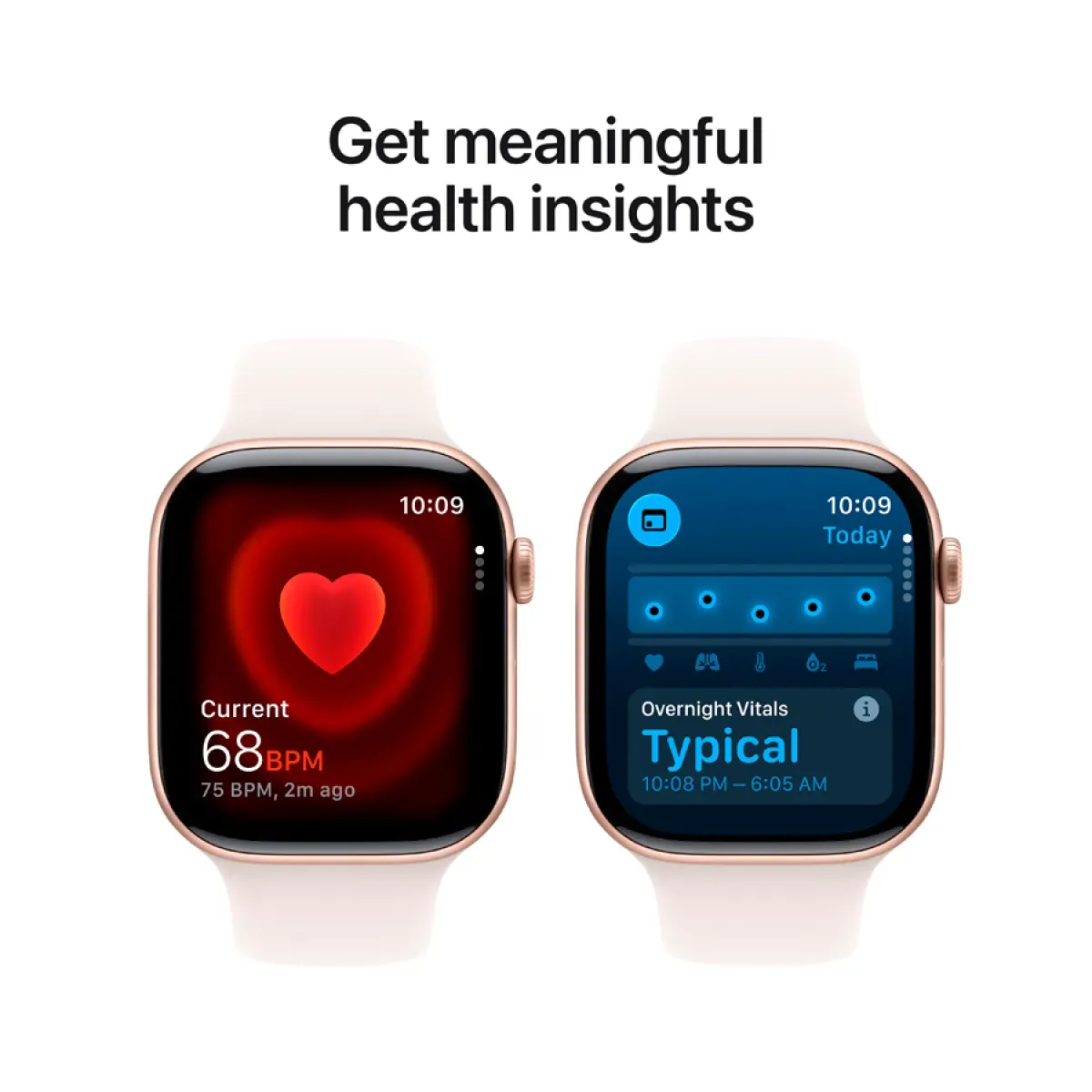 Apple Watch Series 11 GPS 46mm Rose Gold Aluminium Case with Light Blush Sport Band - M/L,Model A3333 — фото 9