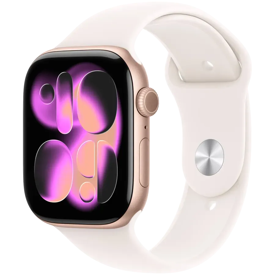 Apple Watch Series 11 GPS 46mm Rose Gold Aluminium Case with Light Blush Sport Band - M/L,Model A3333 — купить в Lirotech