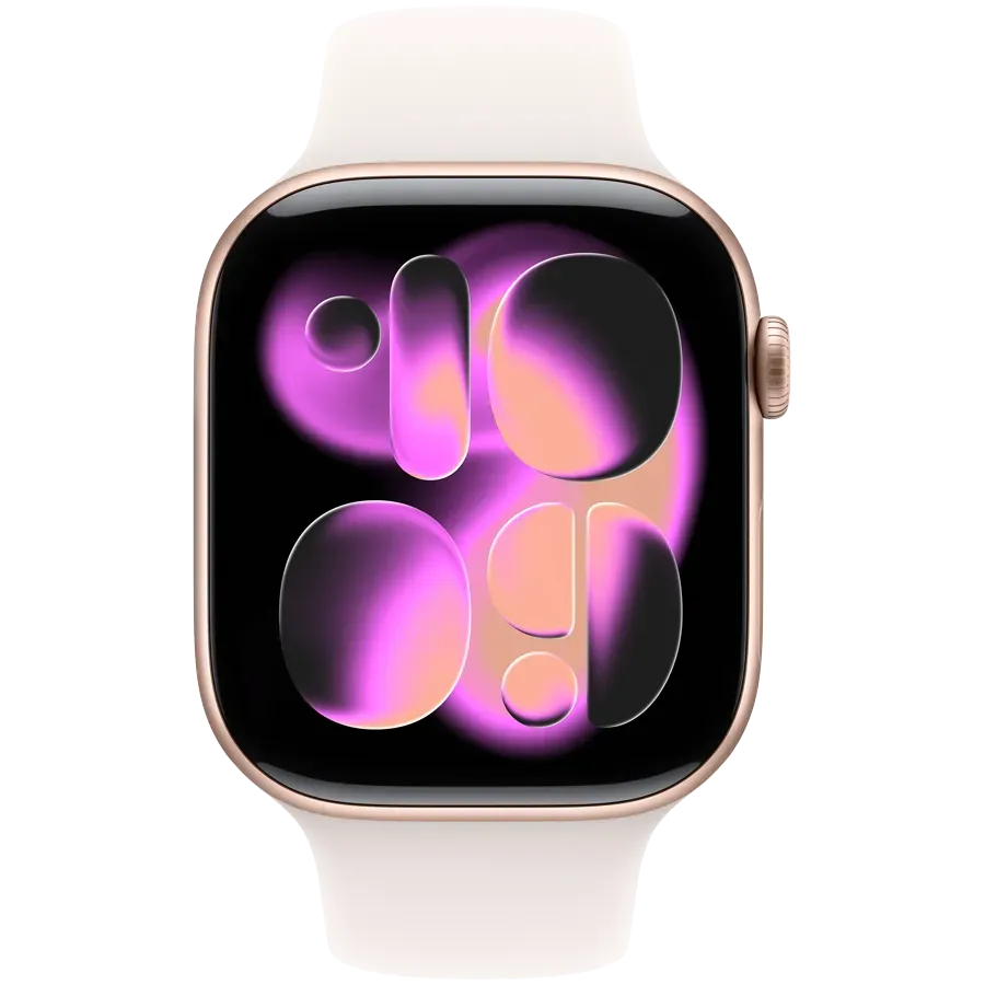 Apple Watch Series 11 GPS 46mm Rose Gold Aluminium Case with Light Blush Sport Band - M/L,Model A3333 — фото 2