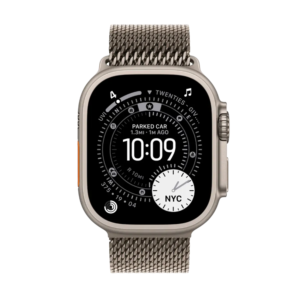 Apple Watch Ultra 3 GPS + Cellular 49mm Natural Titanium Case with Natural Titanium Milanese Loop - Large,Model A3281 — фото 6