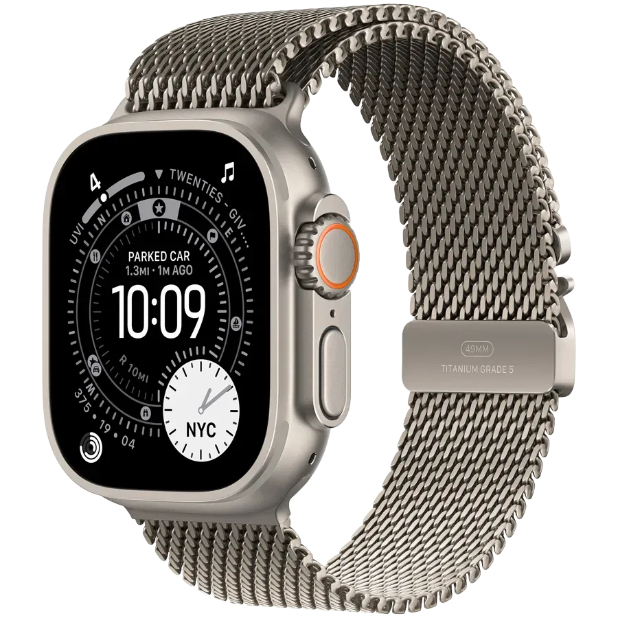 Apple Watch Ultra 3 GPS + Cellular 49mm Natural Titanium Case with Natural Titanium Milanese Loop - Large,Model A3281 — Intel Core Ultra 3 GPS — купить в Lirotech