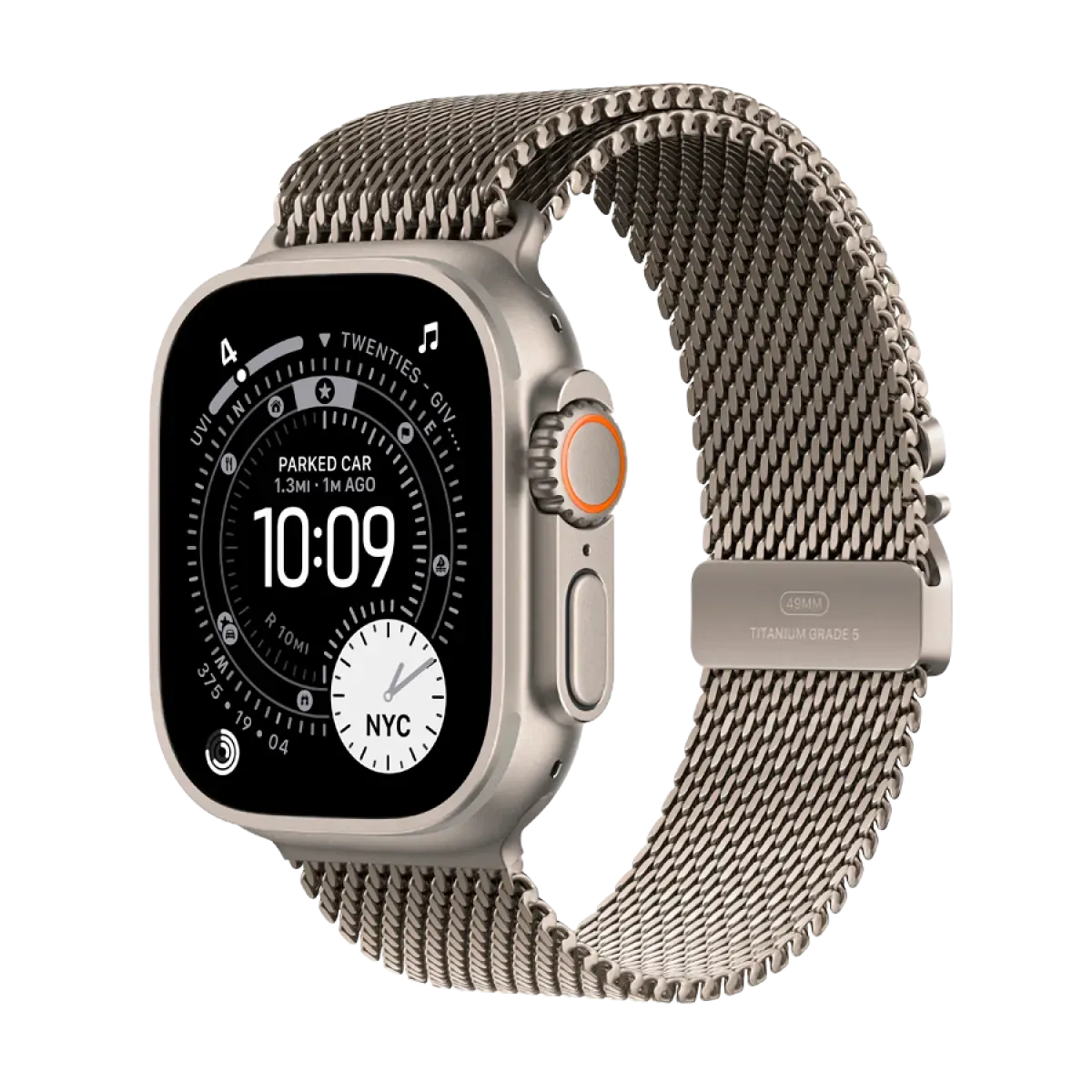 Apple Watch Ultra 3 GPS + Cellular 49mm Natural Titanium Case with Natural Titanium Milanese Loop - Large,Model A3281 — фото 5