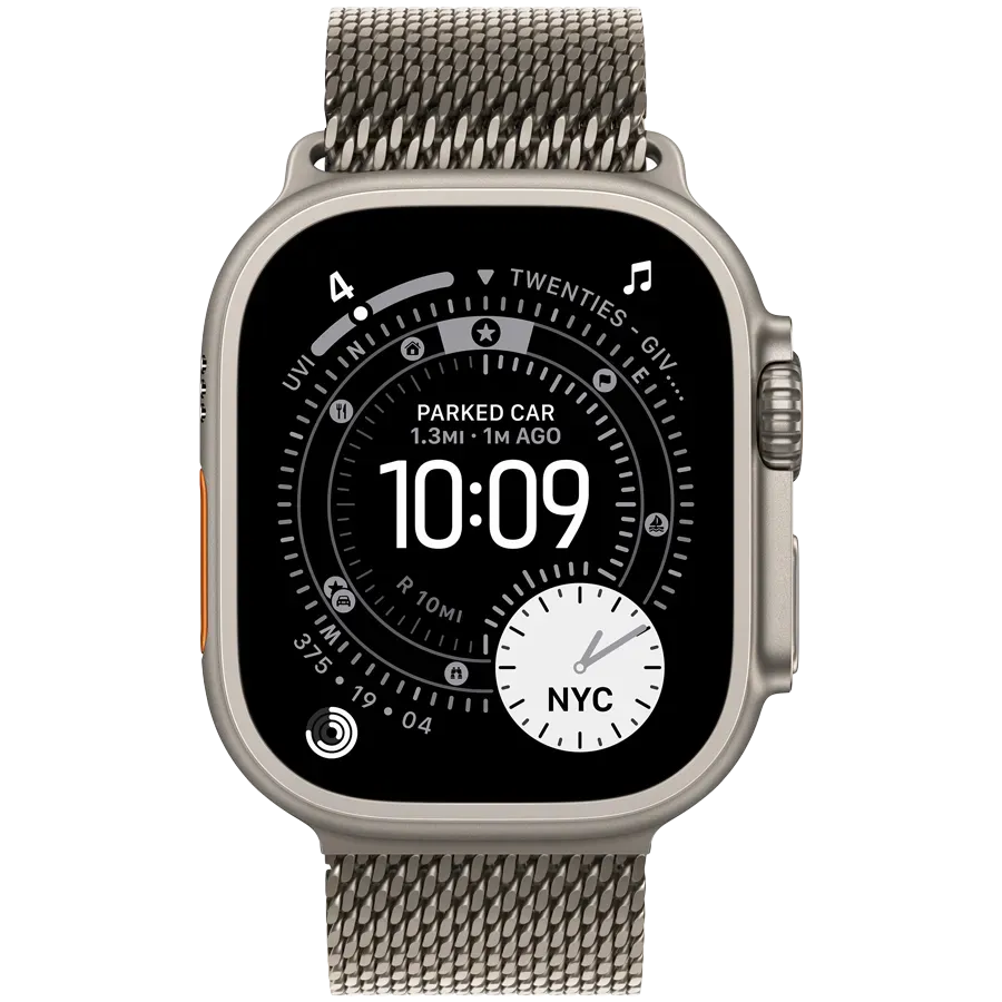 Apple Watch Ultra 3 GPS + Cellular 49mm Natural Titanium Case with Natural Titanium Milanese Loop - Large,Model A3281 — фото 2