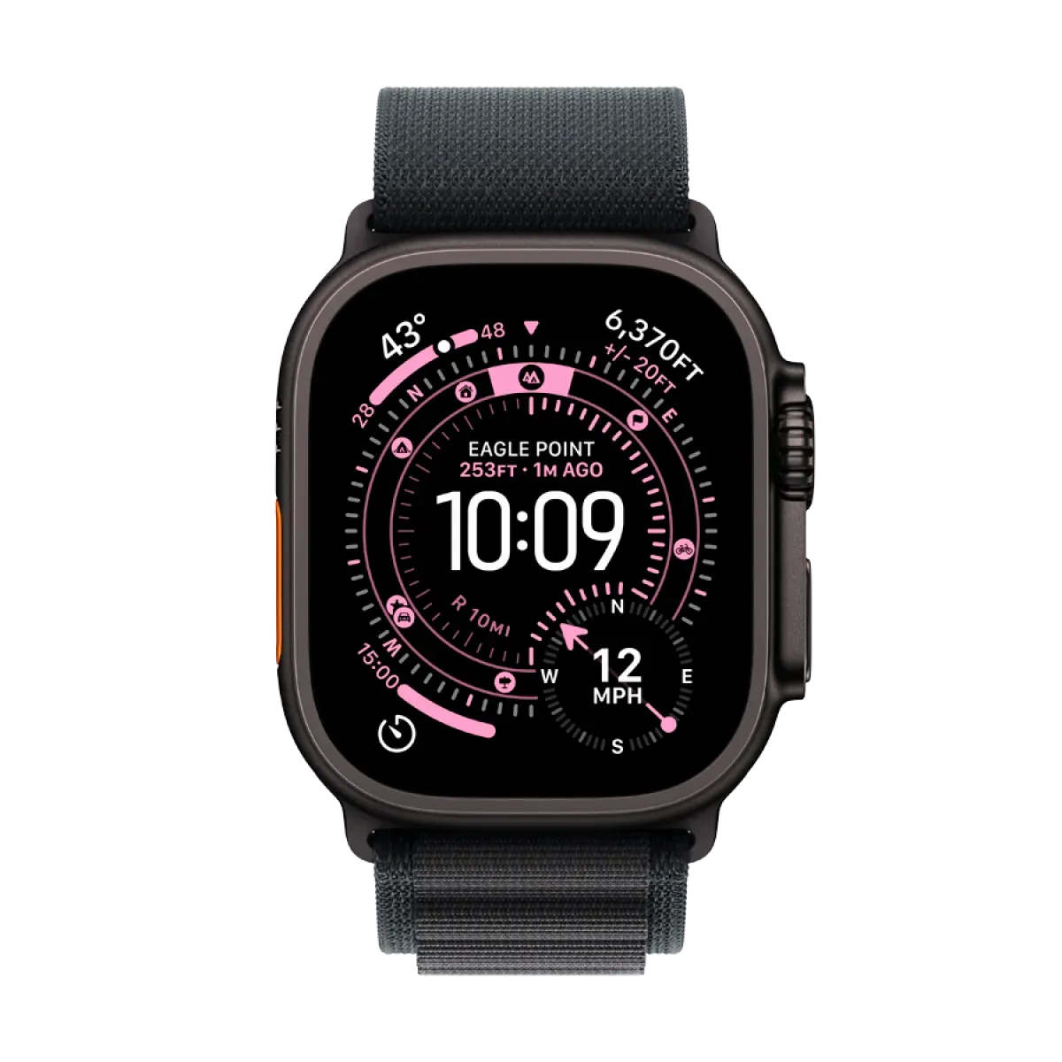 Apple Watch Ultra 3 GPS + Cellular 49mm Black Titanium Case with Black Alpine Loop - Small,Model A3281 — фото 6