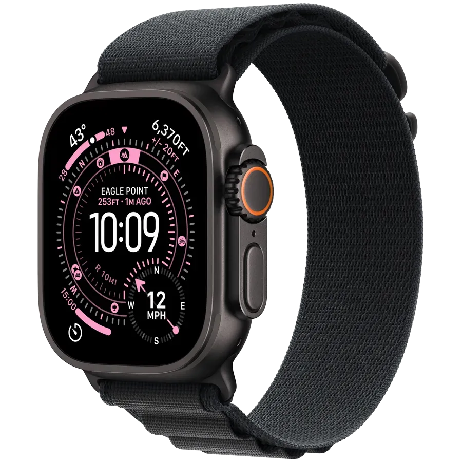 Apple Watch Ultra 3 GPS + Cellular 49mm Black Titanium Case with Black Alpine Loop - Medium,Model A3281 — Intel Core Ultra 3 GPS — купить в Lirotech