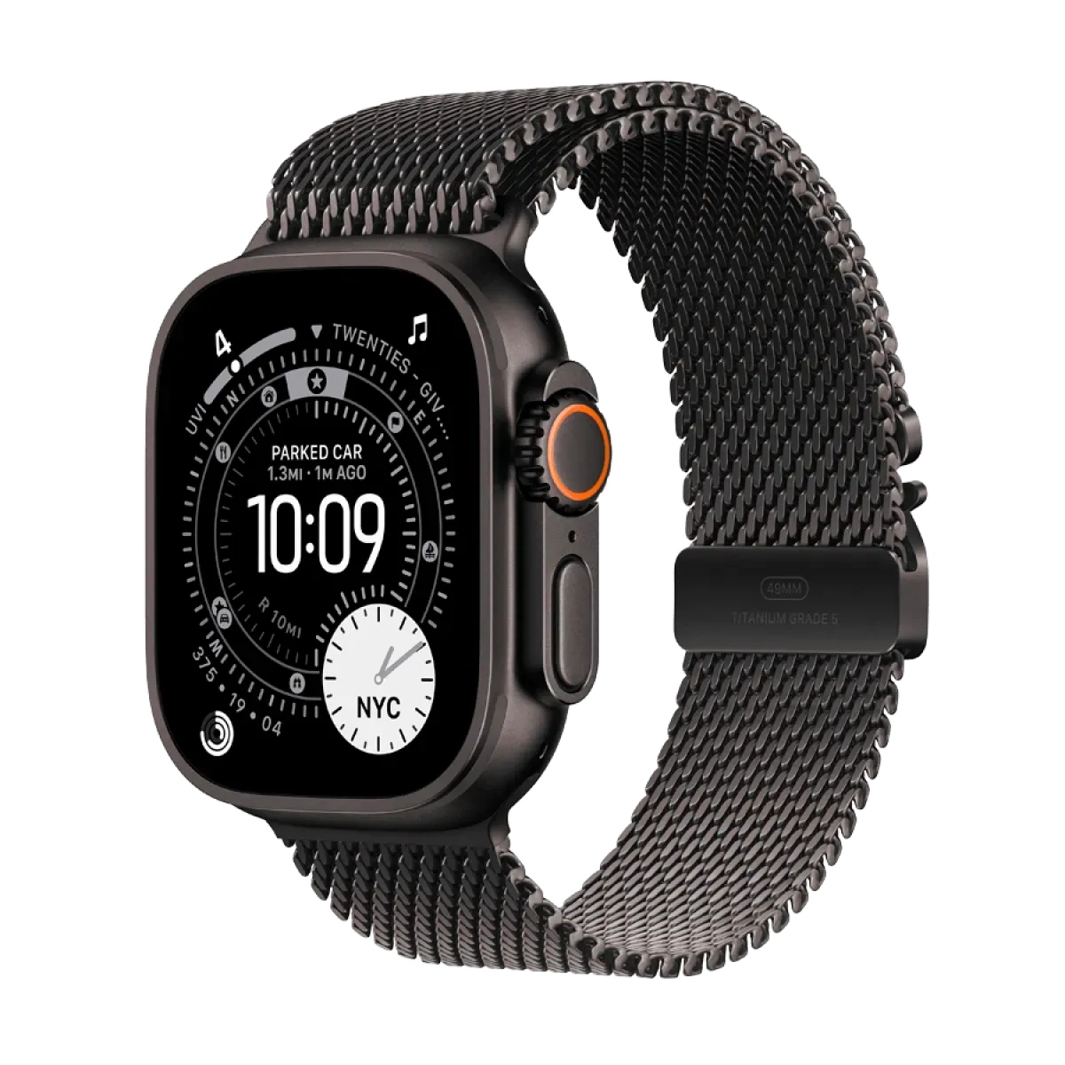 Apple Watch Ultra 3 GPS + Cellular 49mm Black Titanium Case with Black Titanium Milanese Loop - Medium,Model A3281 — фото 5