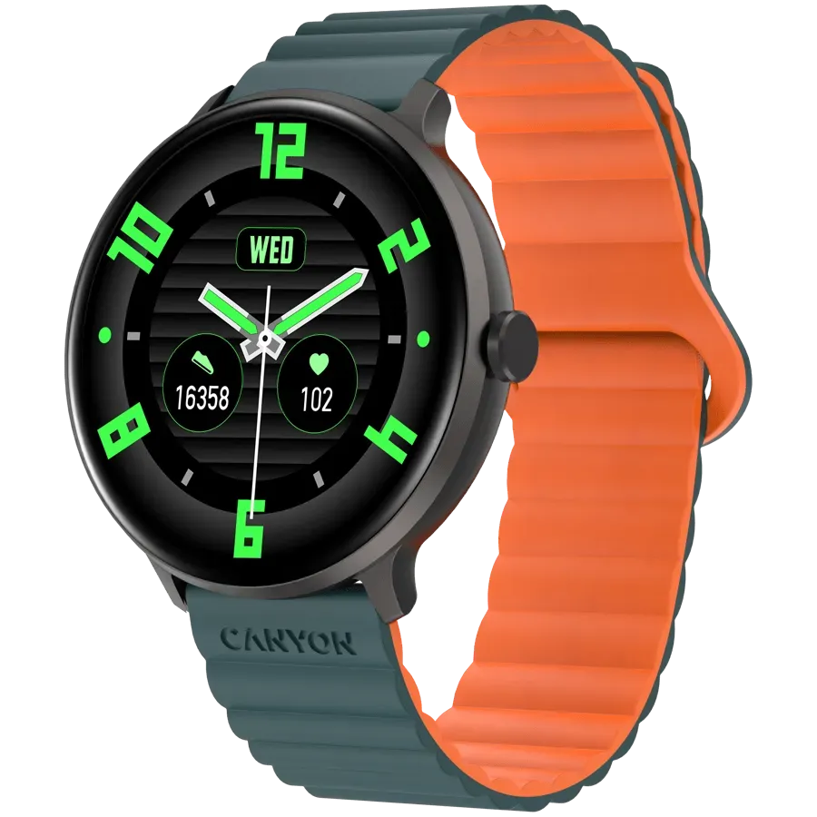 CANYON smart watch Jacky SW-69 Green Orange — фото 2