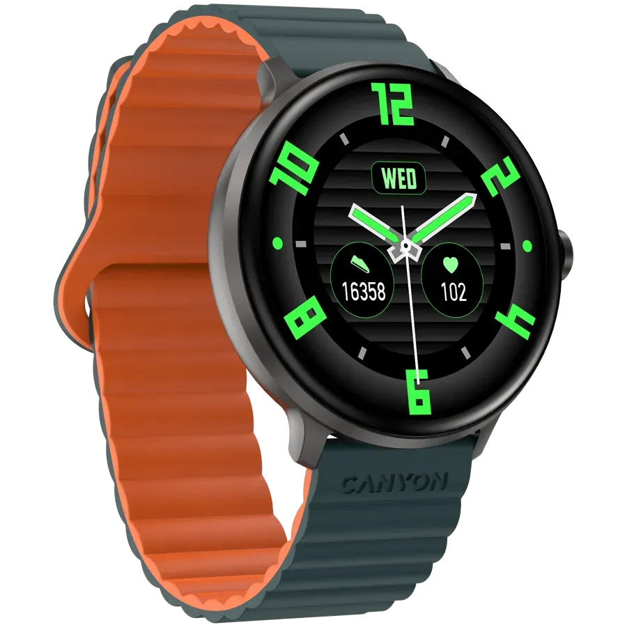 CANYON smart watch Jacky SW-69 Green Orange — фото 3