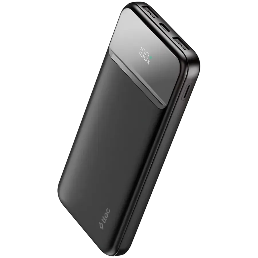 ttec ReCharger LCD 10.000mAh PD 20W Powerbank   Black — купить в Lirotech
