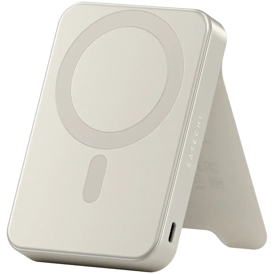SATECHI Qi2 10K Magnetic Power Bank with Stand (Sand) — купить в Lirotech