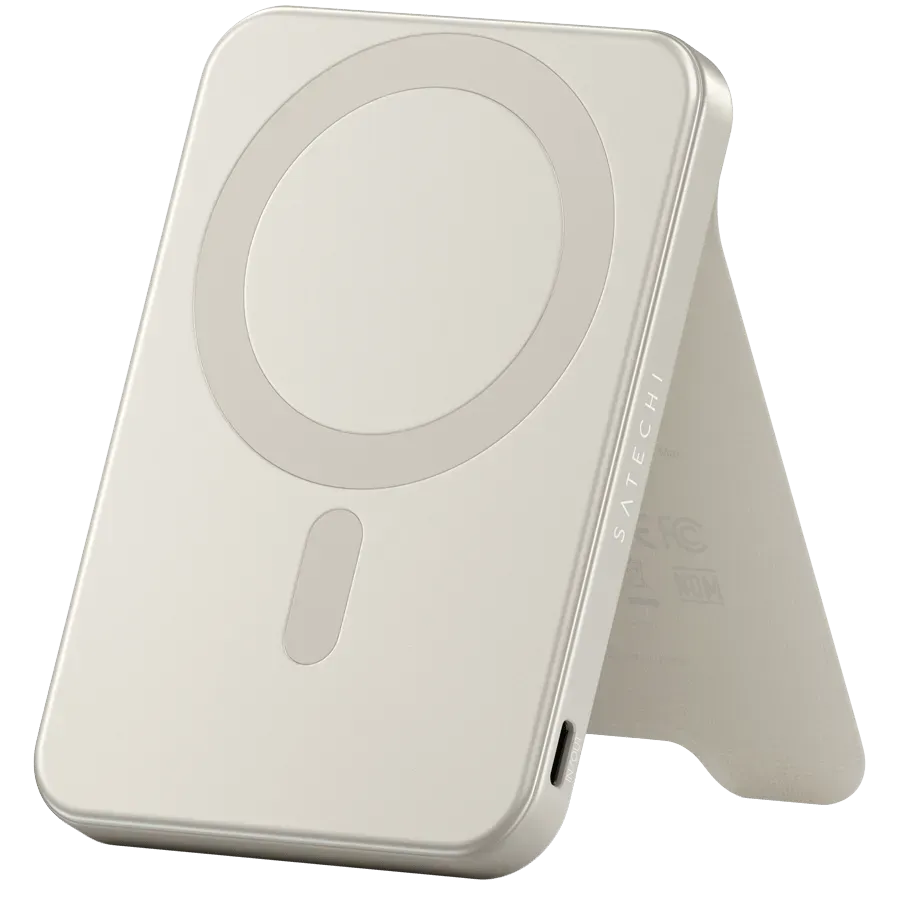 SATECHI Qi2 5K Magnetic Power Bank with Stand (Sand) — купить в Lirotech
