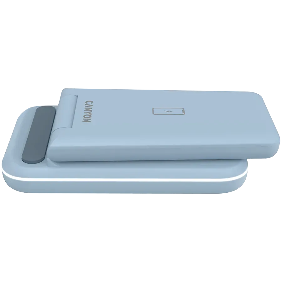 CANYON wireless charger WS-304 15W 3in1 Blue — фото 6
