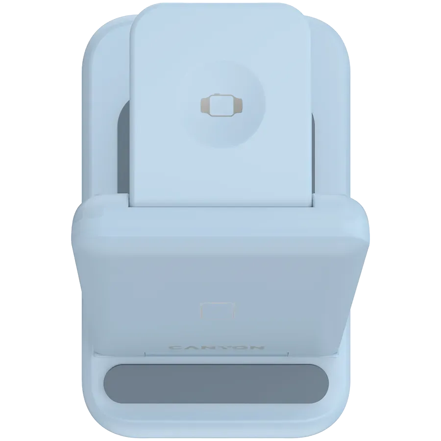 CANYON wireless charger WS-304 15W 3in1 Blue — фото 7