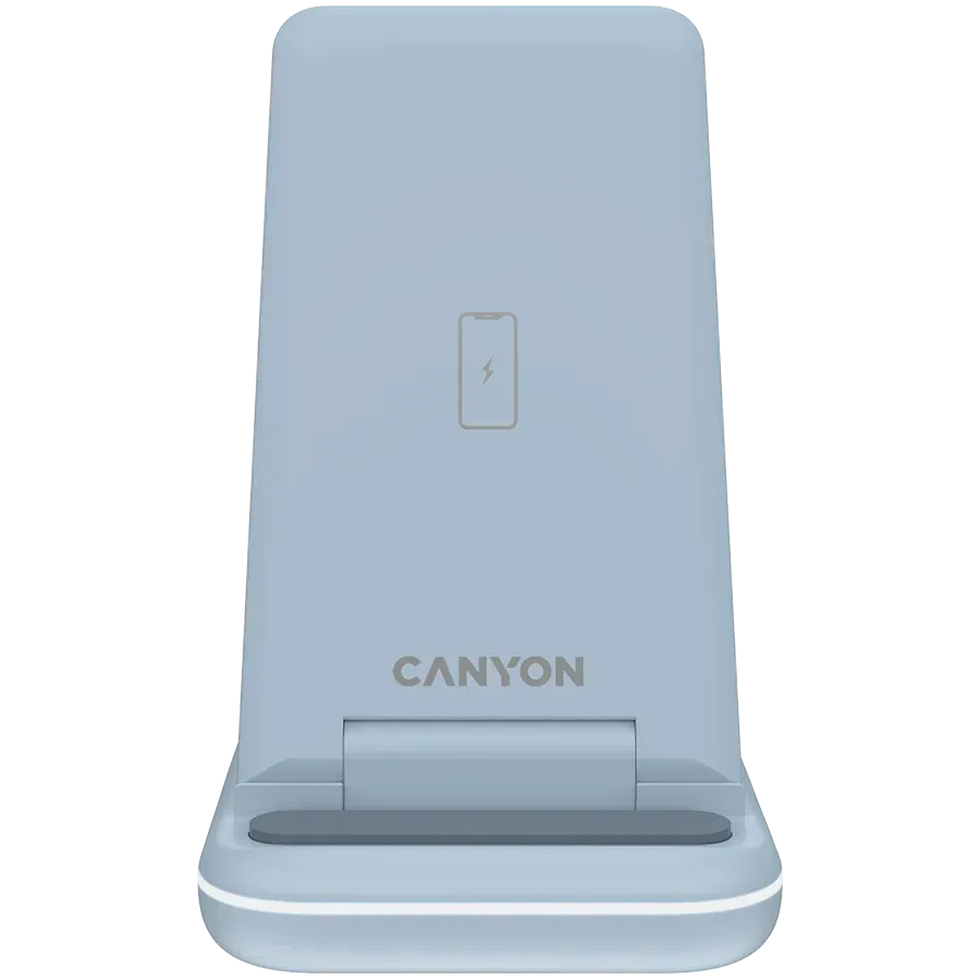 CANYON wireless charger WS-304 15W 3in1 Blue — фото 3