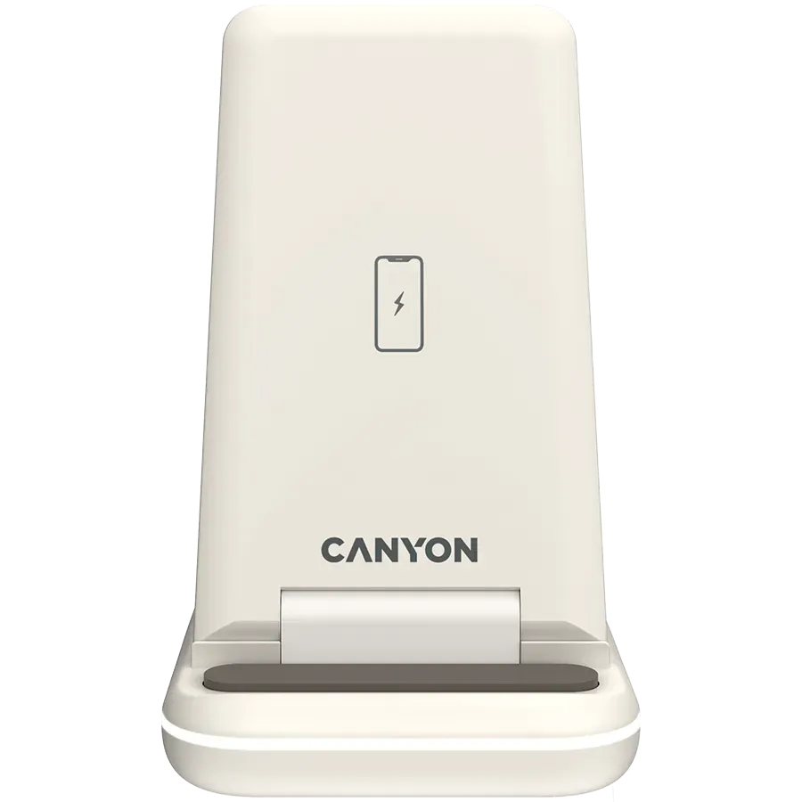 CANYON wireless charger WS-304 15W 3in1 Cosmic Latte — фото 3