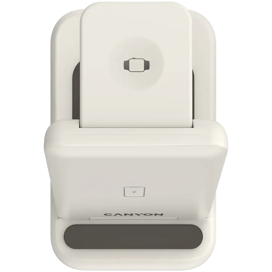 CANYON wireless charger WS-304 15W 3in1 Cosmic Latte — фото 6