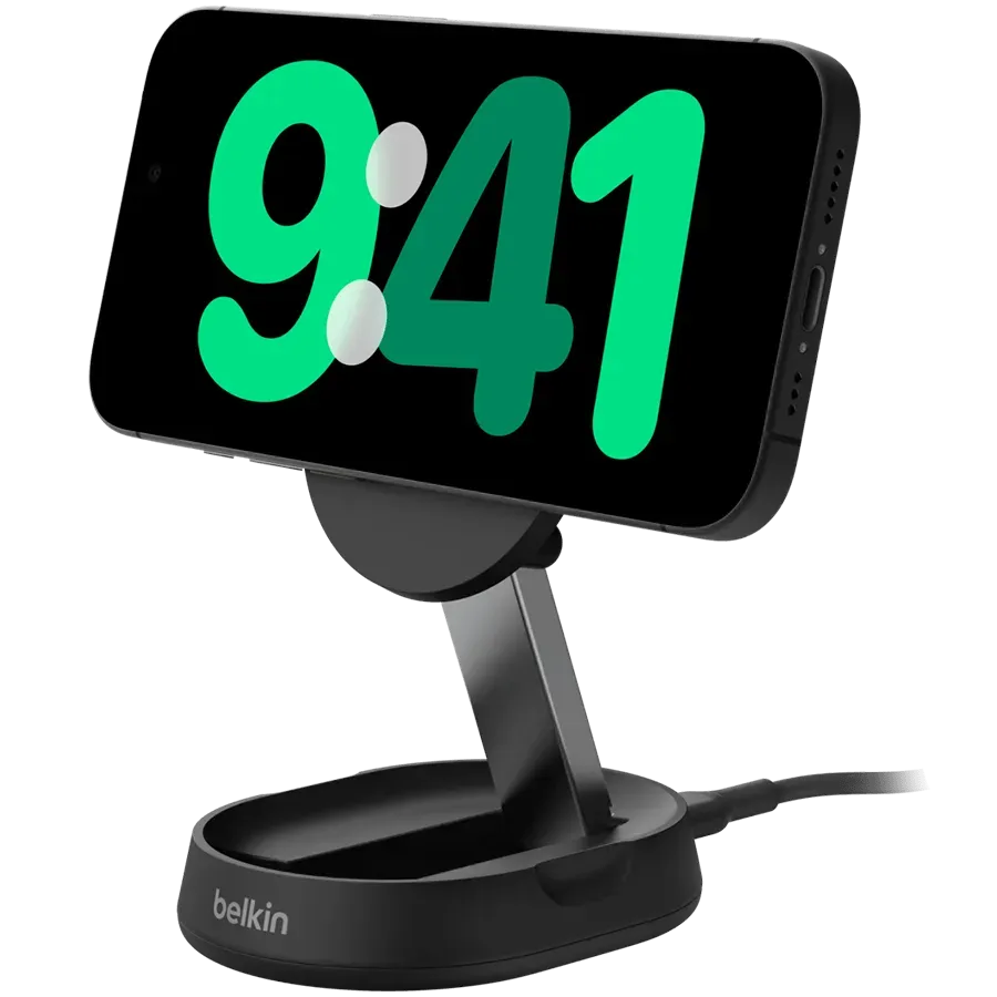 BELKIN Folding Wireless Charging Stand with Qi2 Magnetic 15w, Black — фото 3