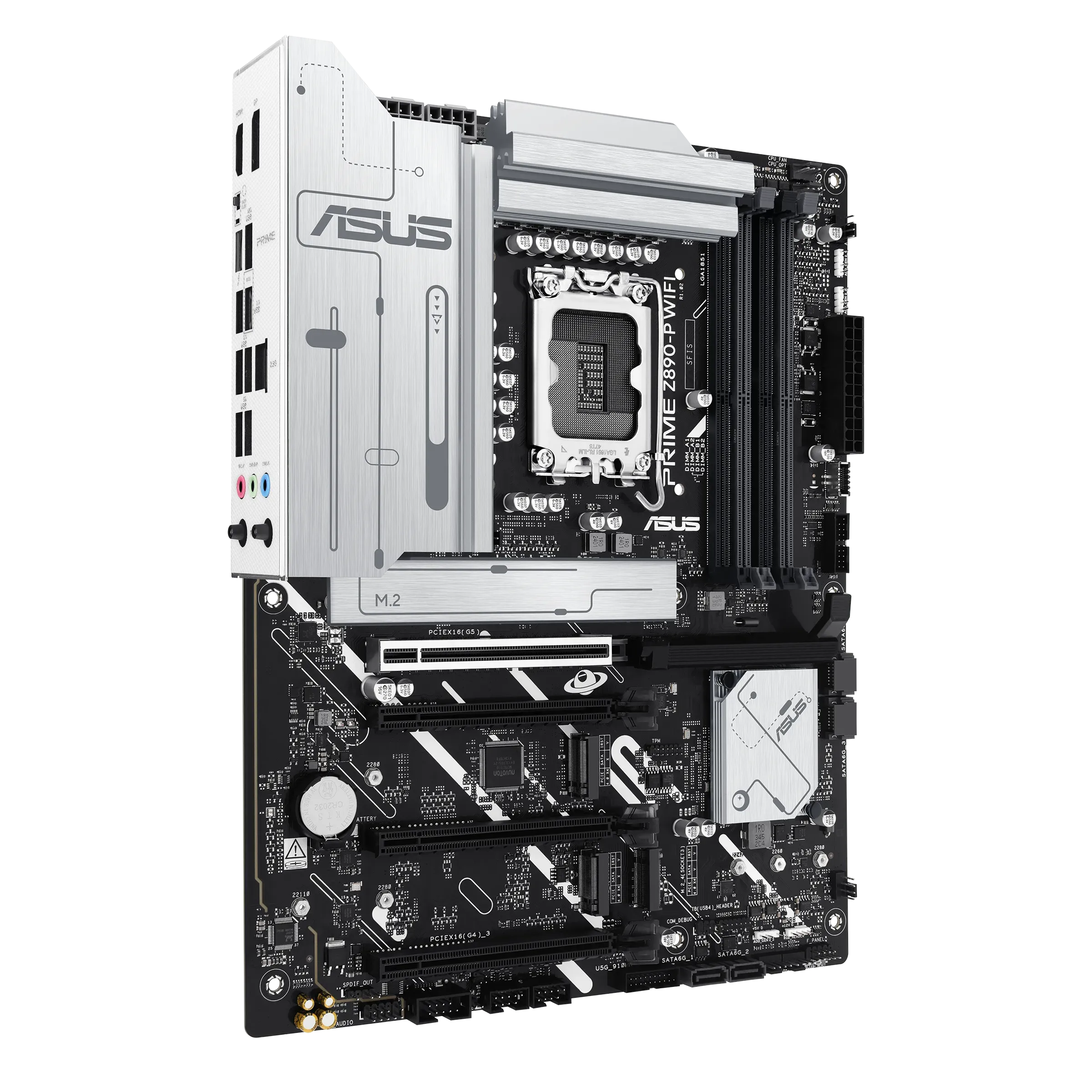 Материнская плата ASUS PRIME Z890-P WIFI, LGA1851 Z890 4xDDR5 4xSATA3 4xM.2 HDMI DP USB-C ATX — фото 8