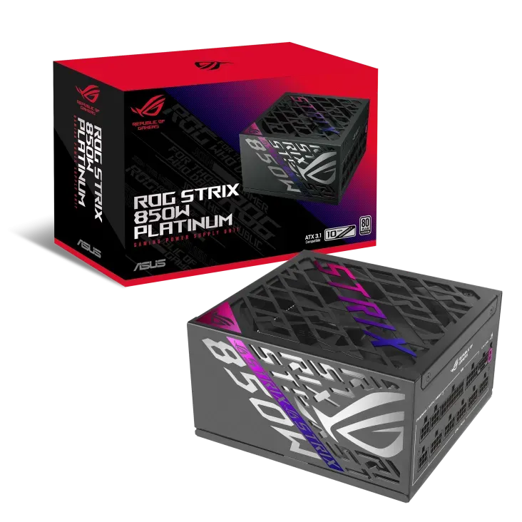 Блок питания ASUS ROG Strix 850W Platinum, 80 PLUS Platinum ROG-STRIX-850P-GAMING — фото 2