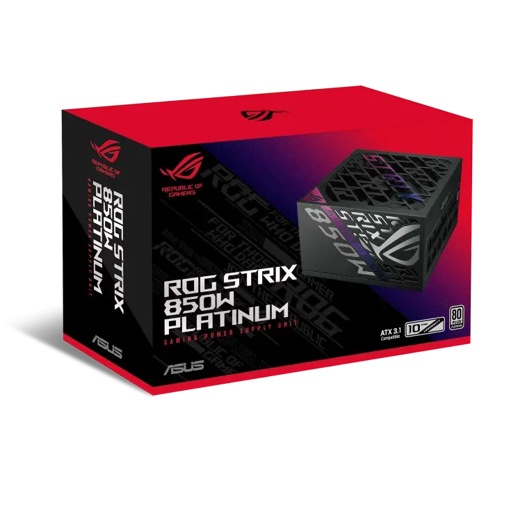 Блок питания ASUS ROG Strix 850W Platinum, 80 PLUS Platinum ROG-STRIX-850P-GAMING — купить в Lirotech