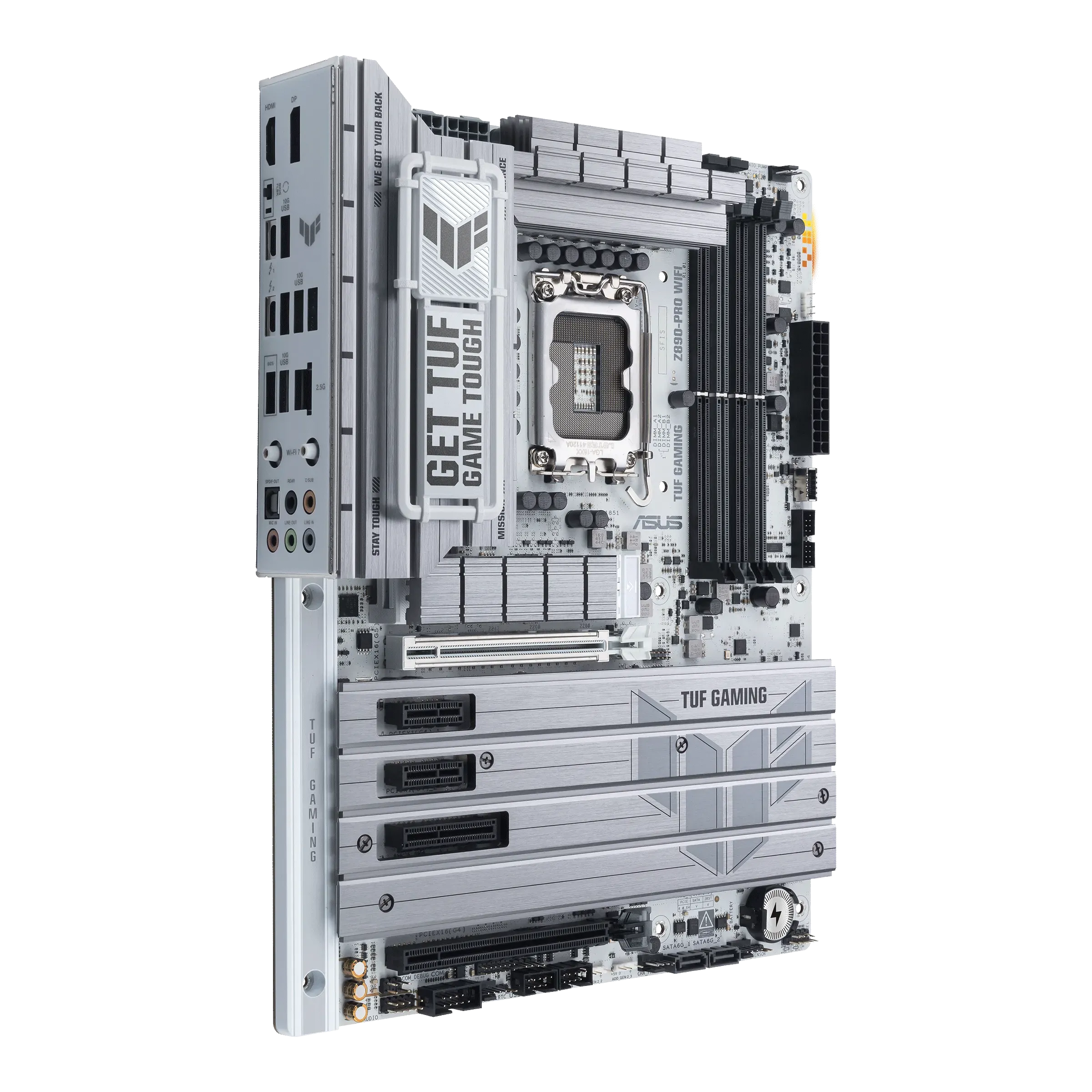 Материнская плата ASUS TUF GAMING Z890-PRO WIFI, LGA1851 Z890 4xDDR5 4xSATA3 4xM.2 HDMI DP USB-C ATX — фото 2
