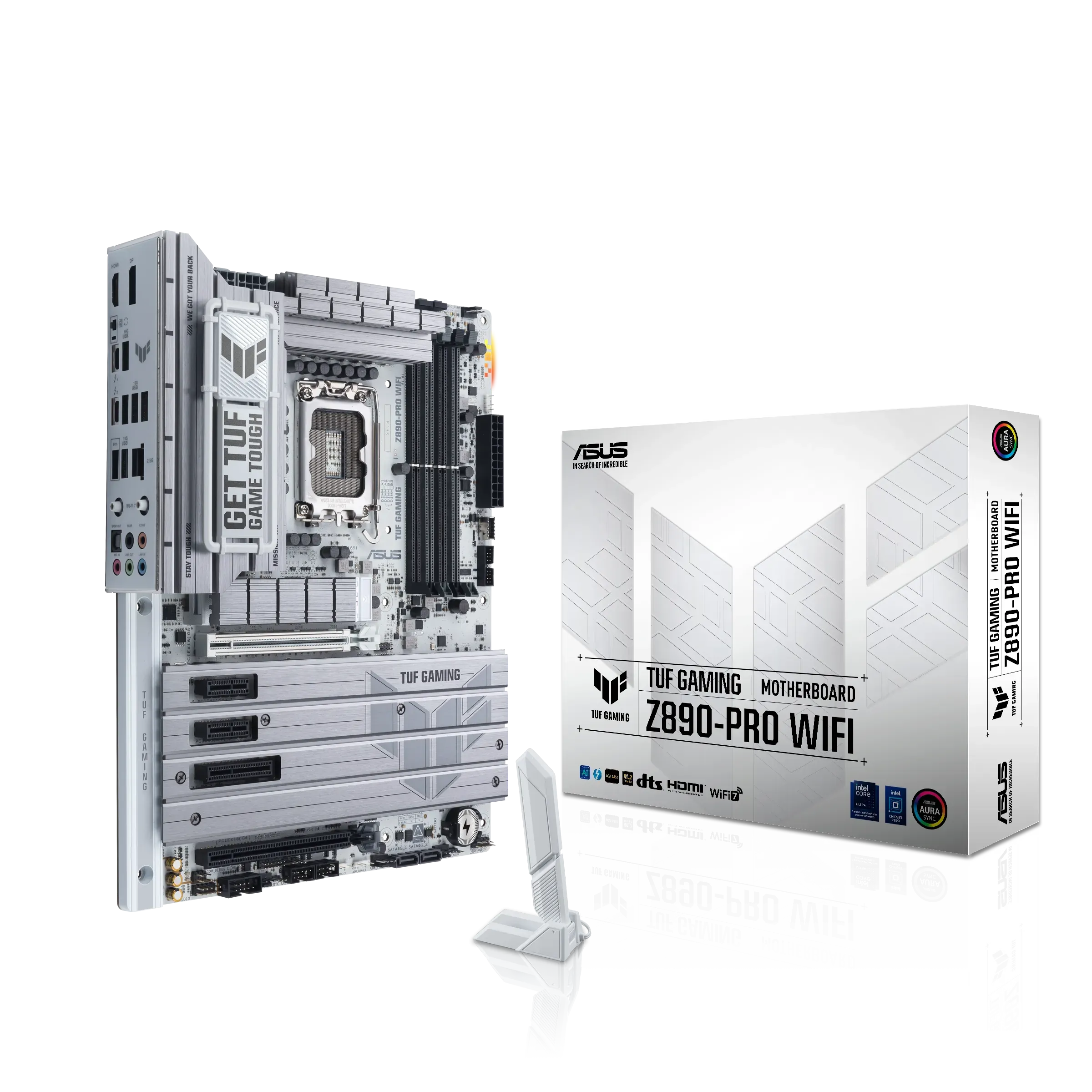Материнская плата ASUS TUF GAMING Z890-PRO WIFI, LGA1851 Z890 4xDDR5 4xSATA3 4xM.2 HDMI DP USB-C ATX — фото 4