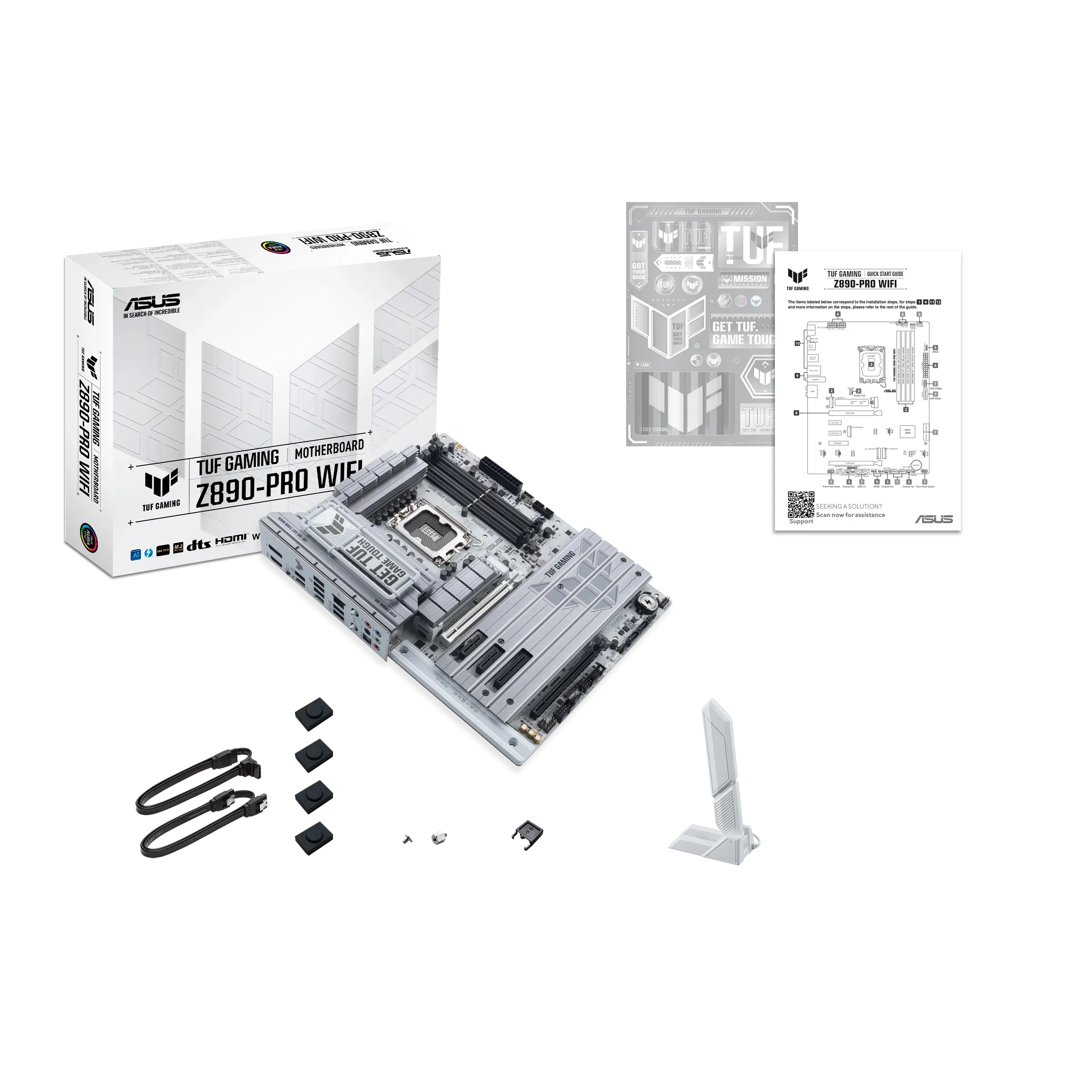 Материнская плата ASUS TUF GAMING Z890-PRO WIFI, LGA1851 Z890 4xDDR5 4xSATA3 4xM.2 HDMI DP USB-C ATX — фото 3