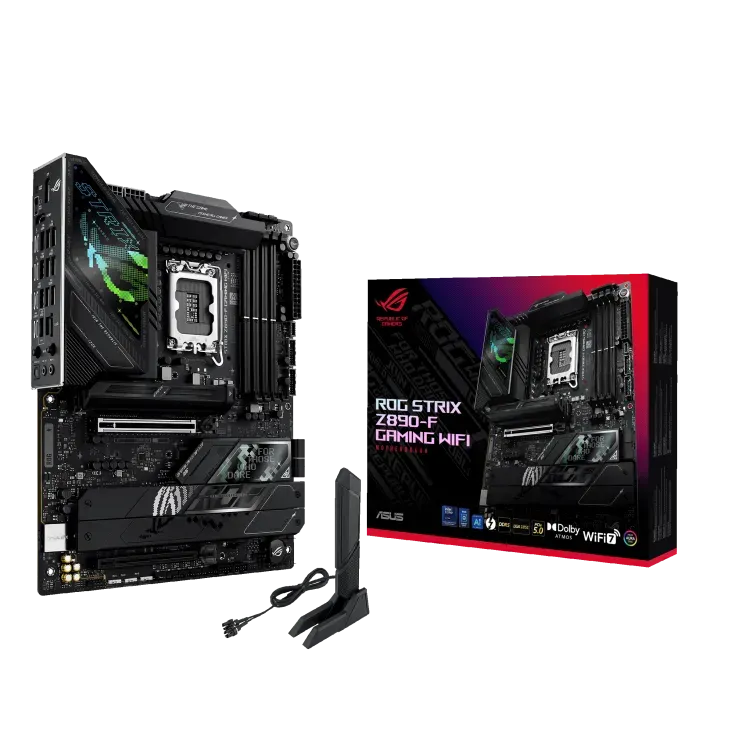 Материнская плата ASUS ROG STRIX Z890-F GAMING WIFI, LGA1851 Z890 4xDDR5 4xSATA3 5xM.2 HDMI DP ATX — фото 7