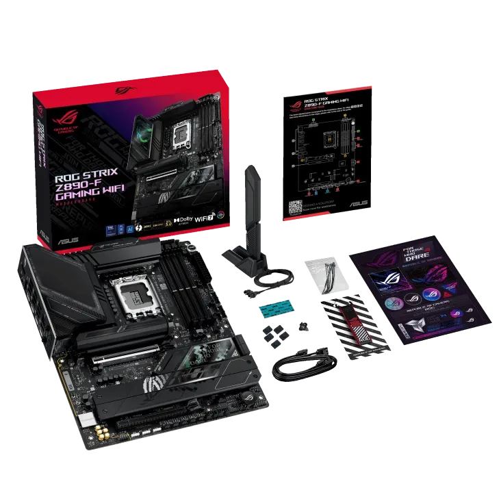 Материнская плата ASUS ROG STRIX Z890-F GAMING WIFI, LGA1851 Z890 4xDDR5 4xSATA3 5xM.2 HDMI DP ATX — фото 8