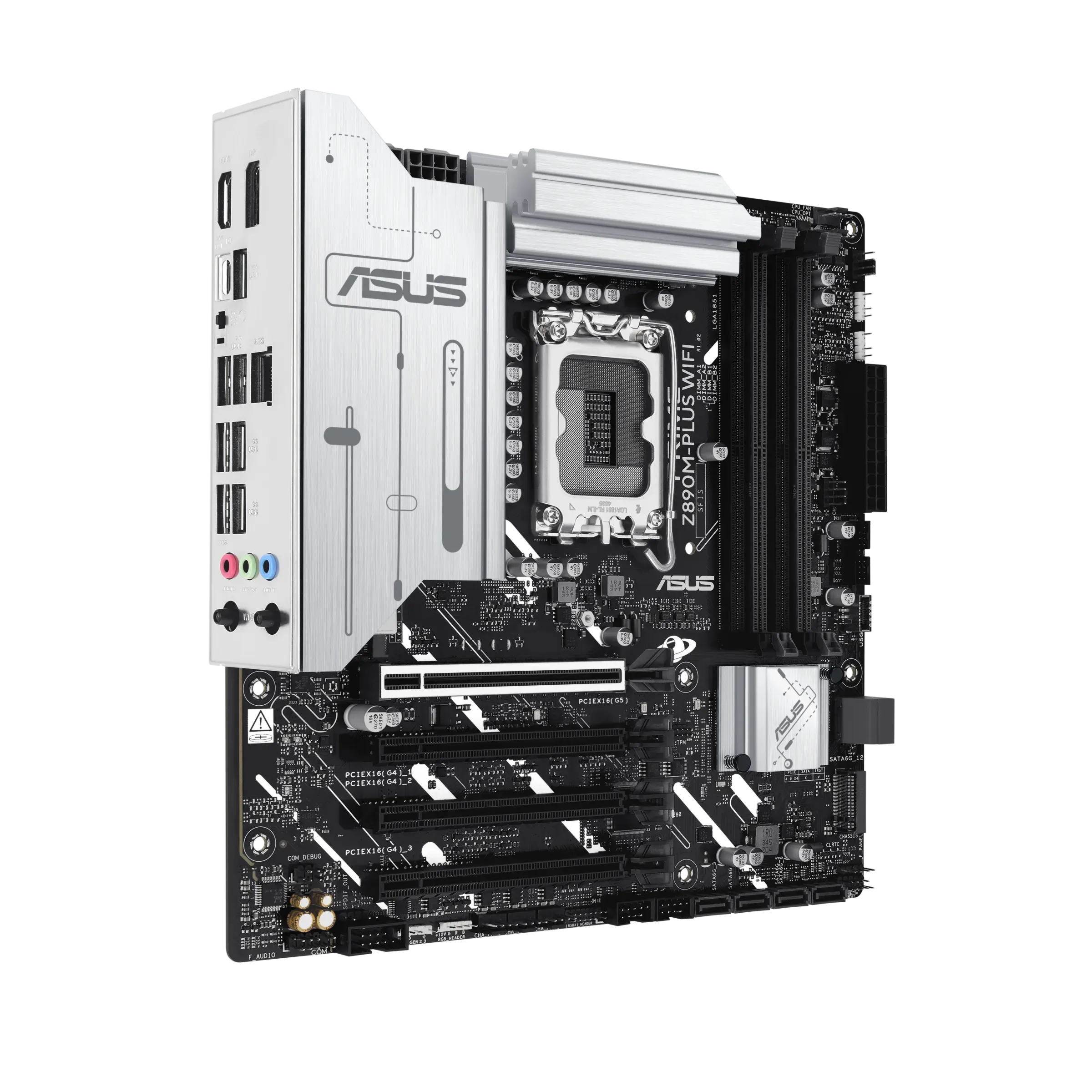 Материнская плата ASUS PRIME Z890M-PLUS WIFI, LGA1851 4xDDR5 6xSATA3 3xM.2 HDMI DP USB-C mATX — фото 8