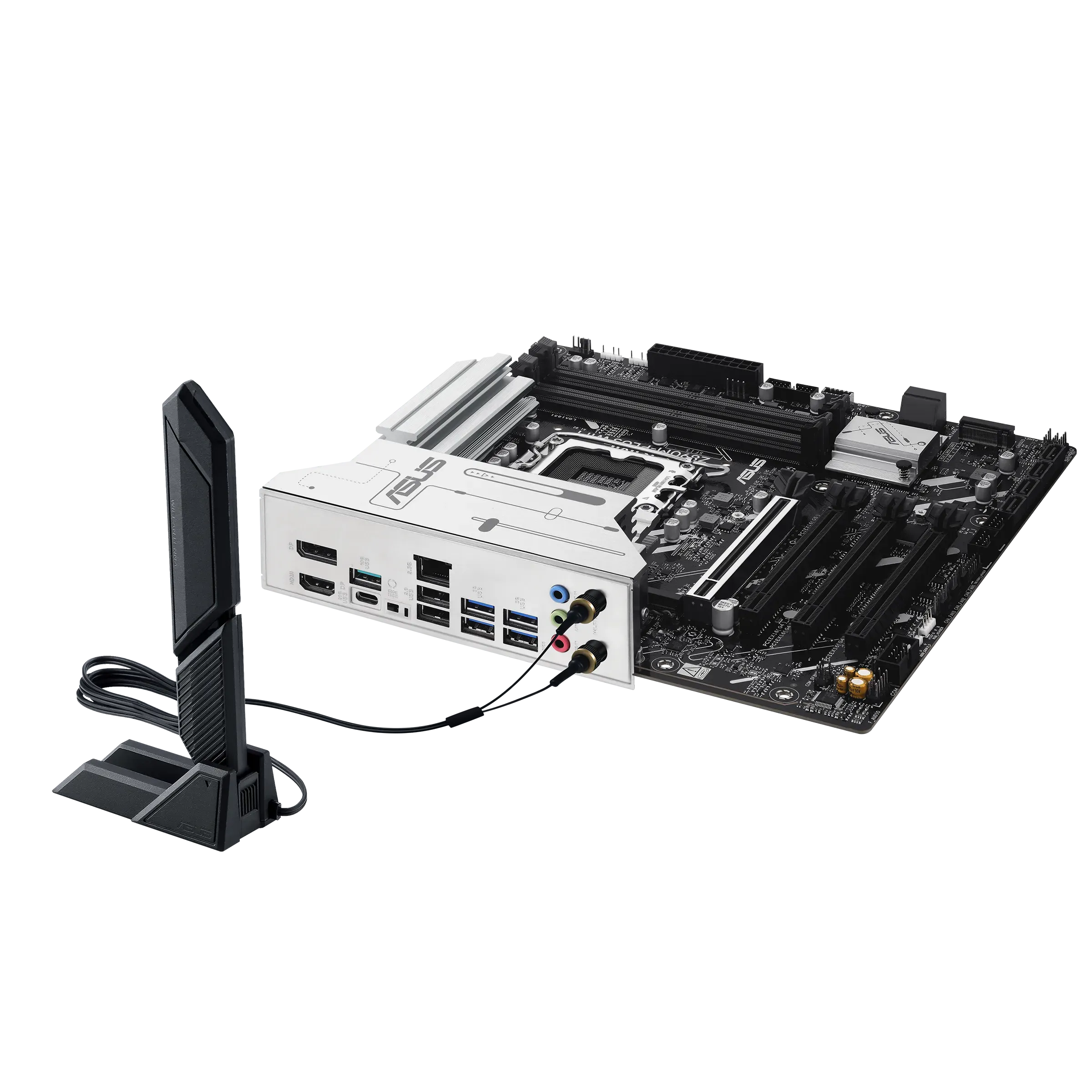 Материнская плата ASUS PRIME Z890M-PLUS WIFI, LGA1851 4xDDR5 6xSATA3 3xM.2 HDMI DP USB-C mATX — фото 3