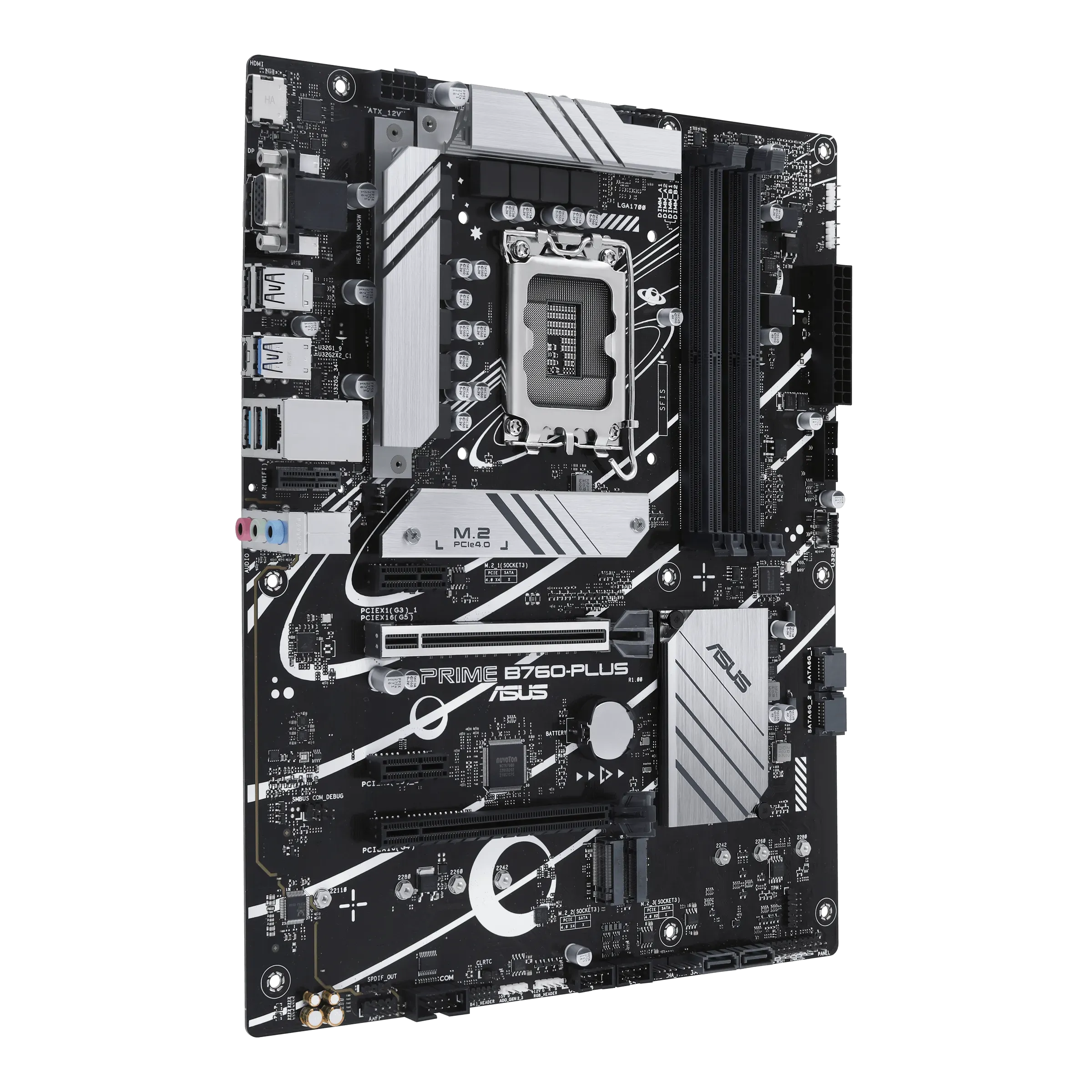Материнская плата ASUS PRIME B760-PLUS LGA1700 B760 4 x DIMM DDR5D DP/VGA/HDMI, port 3 x M.2 4 x SATA ATX Form Factor — фото 6