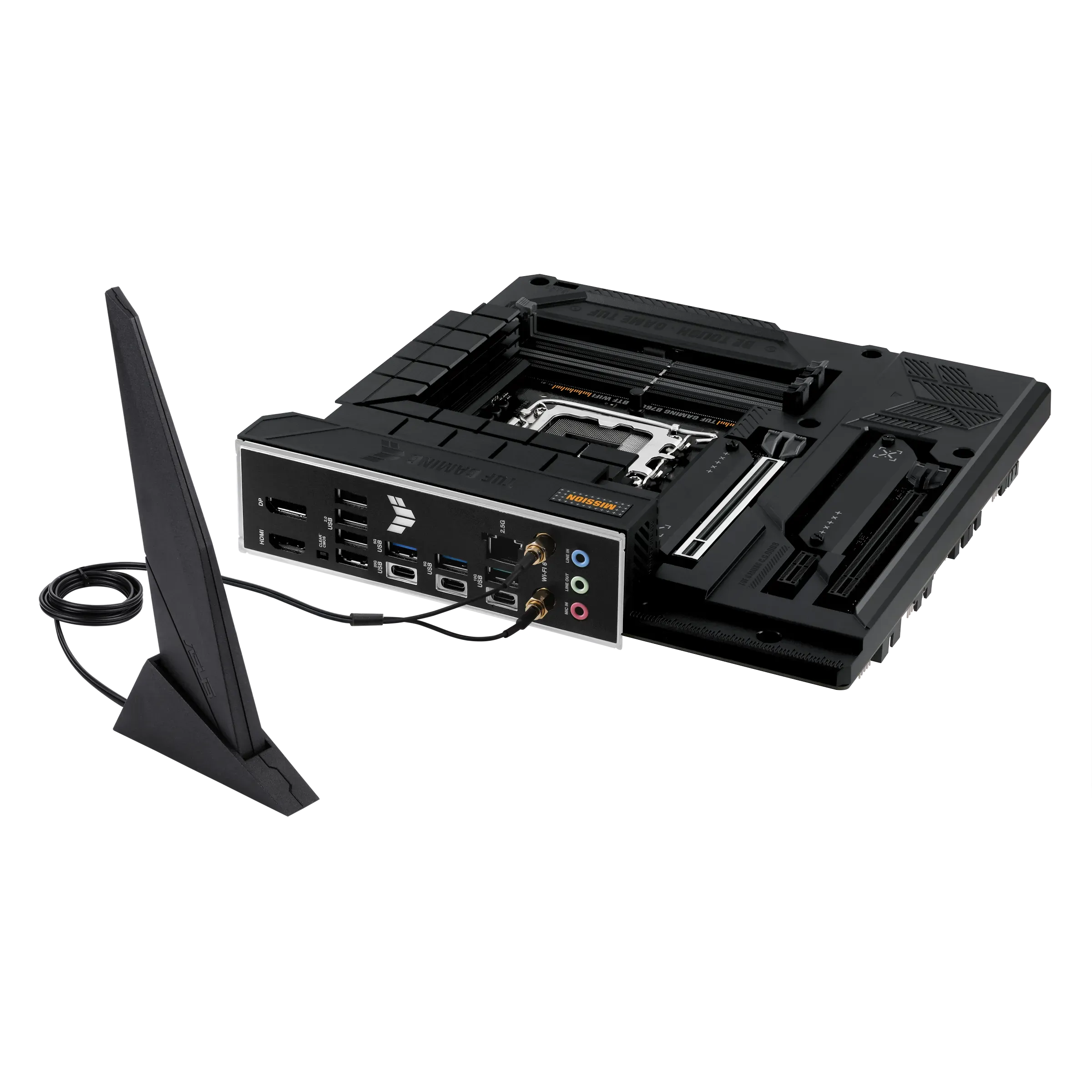 Материнская плата ASUS TUF GAMING B760M-BTF WIFI, LGA1700 4xDDR5 4xSATA3 3xM.2 RAID HDMI DP mATX — фото 9