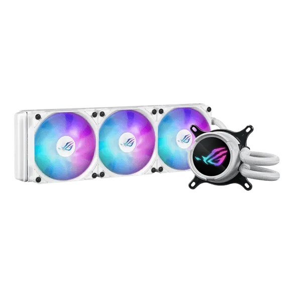 Водяное охлаждение CPU Asus ROG STRIX LC III 360 ARGB 120mm Liquid CPU Cooler, 3 x12cm, ARGB, White — купить в Lirotech