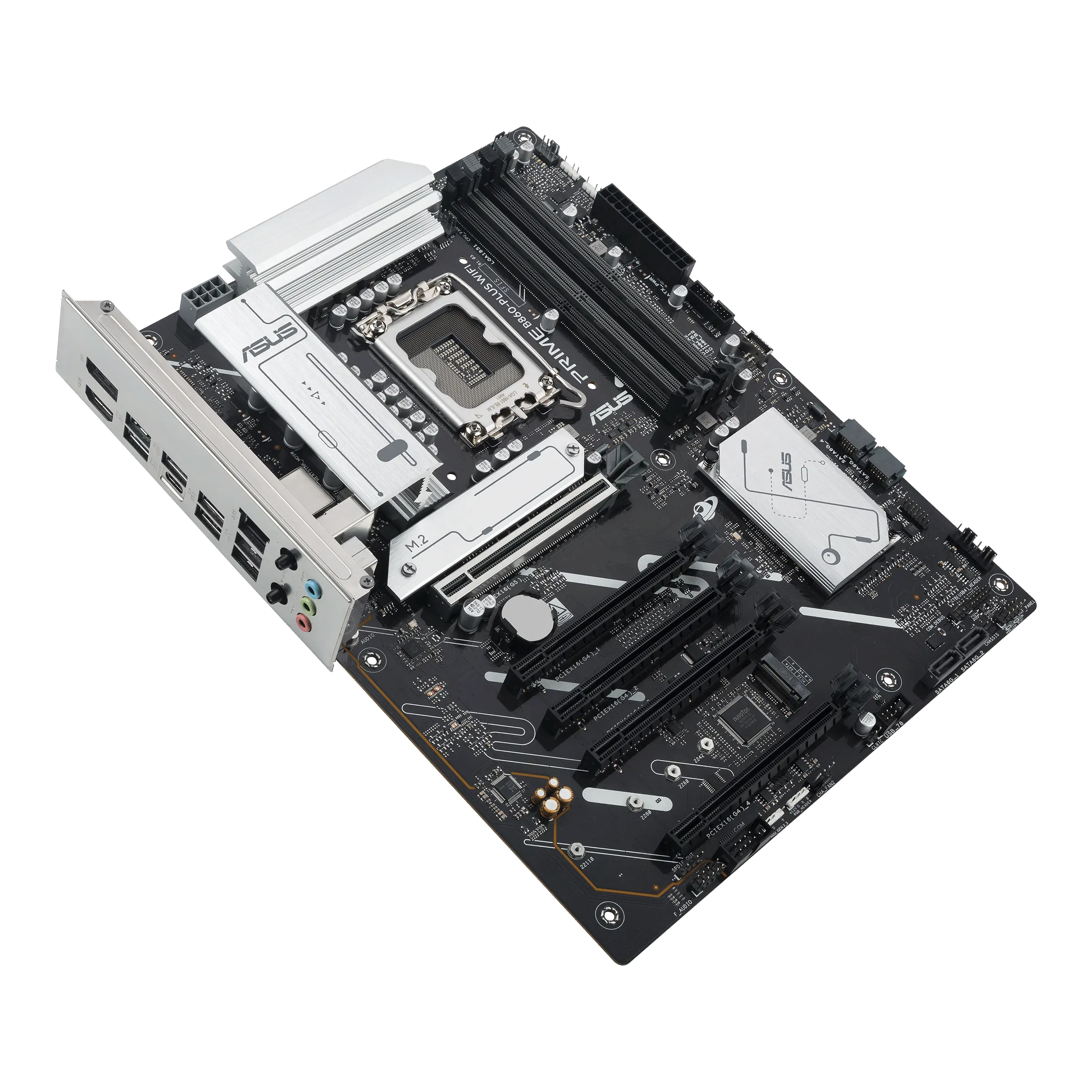 ASUS Main Board Desktop LGA1851 Intel B860 Chipset 4 x DIMM slots, max. 256GB, DDR5 1 x DisplayPort 1 x HDMI port 1 x Wi-Fi module 2 x M.2 slots 4 x SATA ATX Form Factor — фото 3