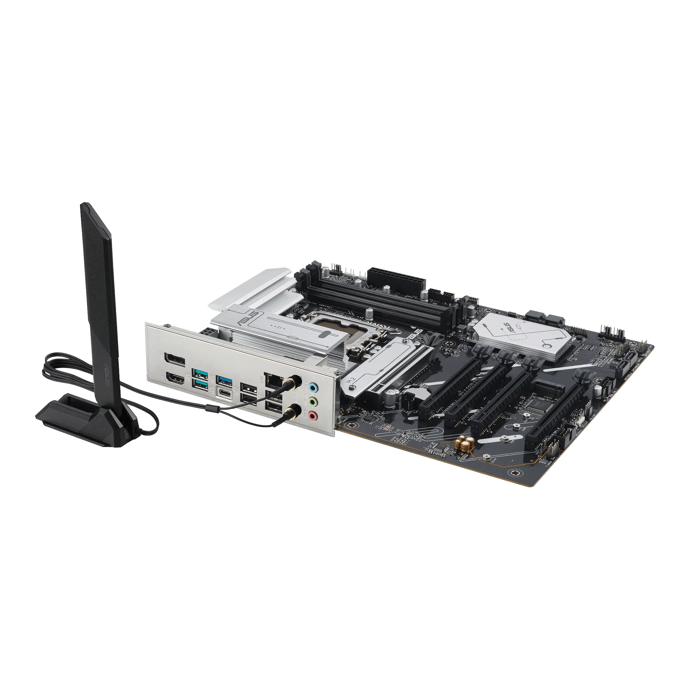 ASUS Main Board Desktop LGA1851 Intel B860 Chipset 4 x DIMM slots, max. 256GB, DDR5 1 x DisplayPort 1 x HDMI port 1 x Wi-Fi module 2 x M.2 slots 4 x SATA ATX Form Factor — фото 9