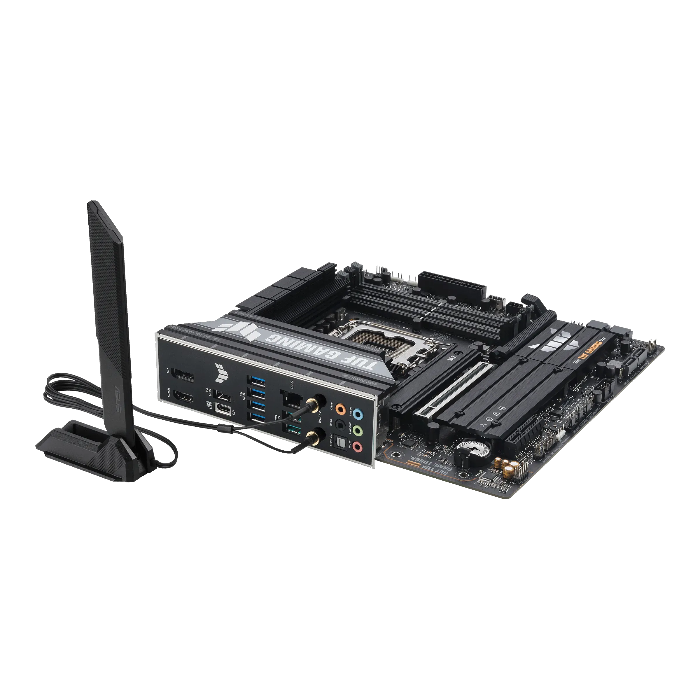 ASUS Main Board Desktop Intel B860 Chipset 4 x DIMM slots, max. 256GB, DDR5 1 x PCIe 5.0 x16 slot 1 x DisplayPort1 x HDMI port 1 x Wi-Fi Module 3 x M.2 slots 4 x SATA mATX Form Factor — фото 6