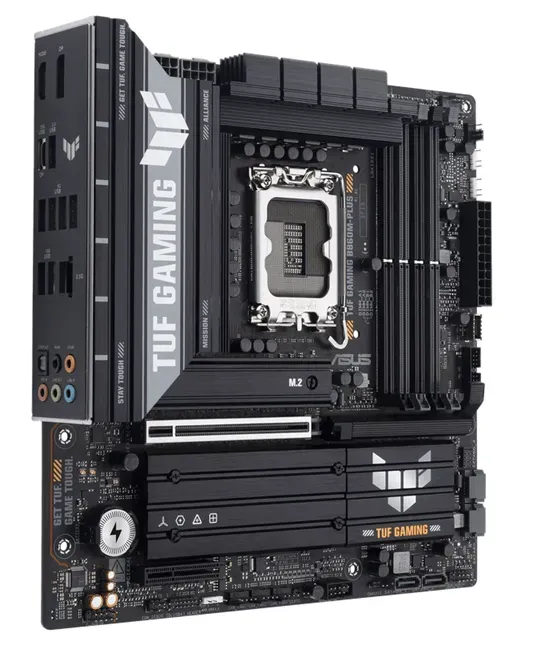 ASUS Main Board Desktop Intel B860 Chipset 4 x DIMM slots, max. 256GB, DDR5 1 x PCIe 5.0 x16 slot 1 x DisplayPort1 x HDMI port 1 x Wi-Fi Module 3 x M2 4 x SATA m-ATX — фото 2