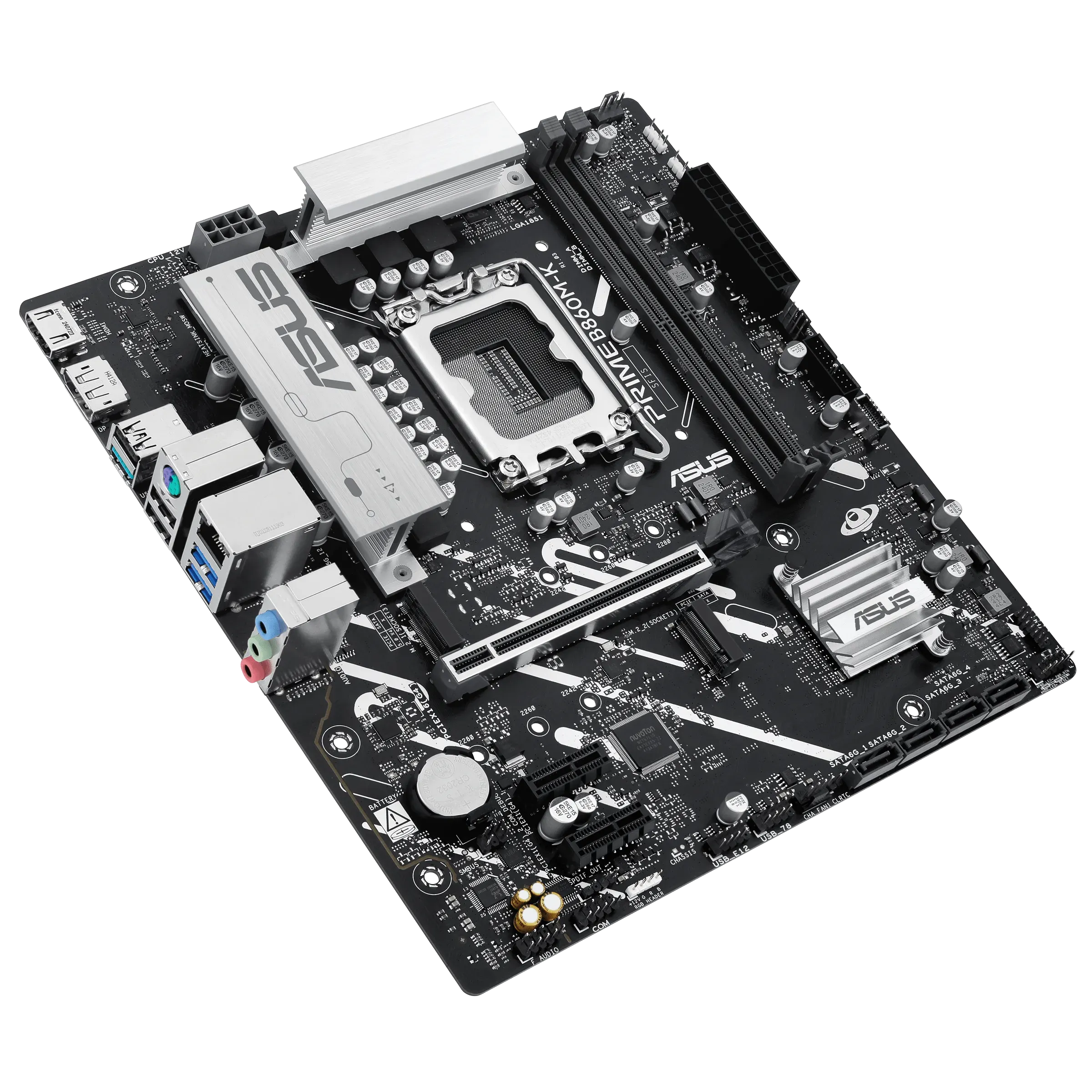 ASUS Main Board Desktop LGA1851 Intel B860 2xDDR5/DDR5 CUDIMM 1xPCIe x16 5.0, 2xPCIe x1, 2xM.2 DisplayPort HDMI mATX — фото 4