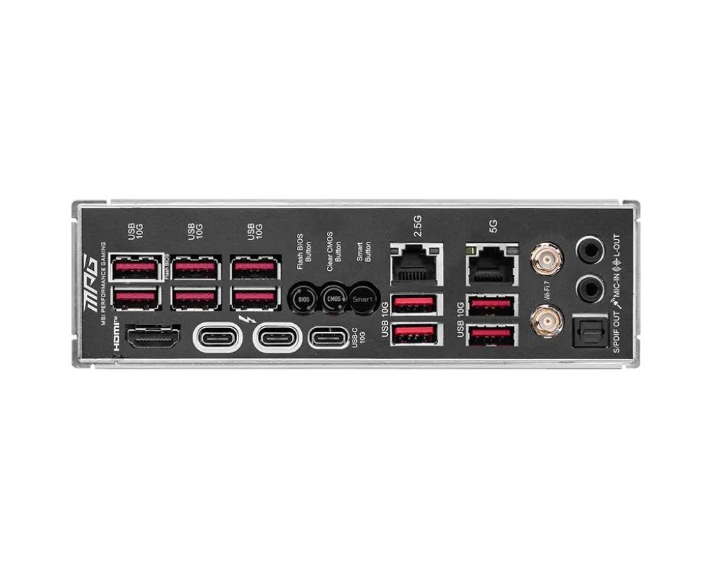 Материнская плата MSI MPG Z890 CARBON WIFI LGA1851 4xDDR5 4xSATA3 RAID 5xM.2 1xHDMI ATX — фото 5