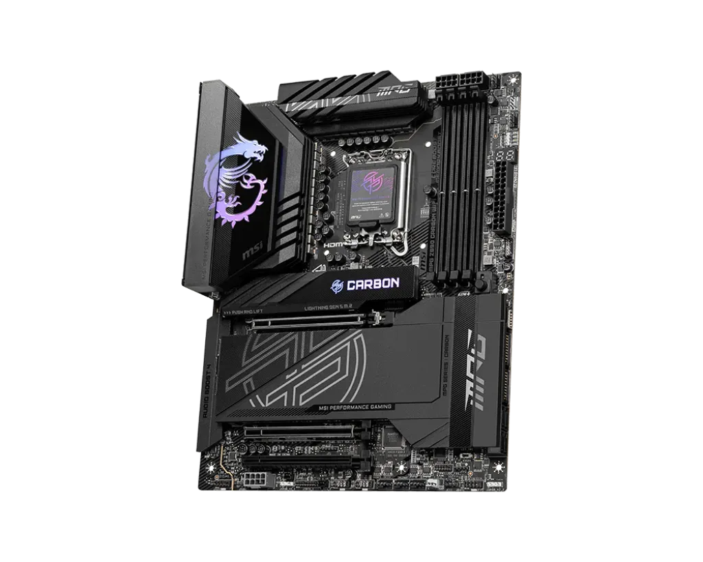 Материнская плата MSI MPG Z890 CARBON WIFI LGA1851 4xDDR5 4xSATA3 RAID 5xM.2 1xHDMI ATX — фото 3
