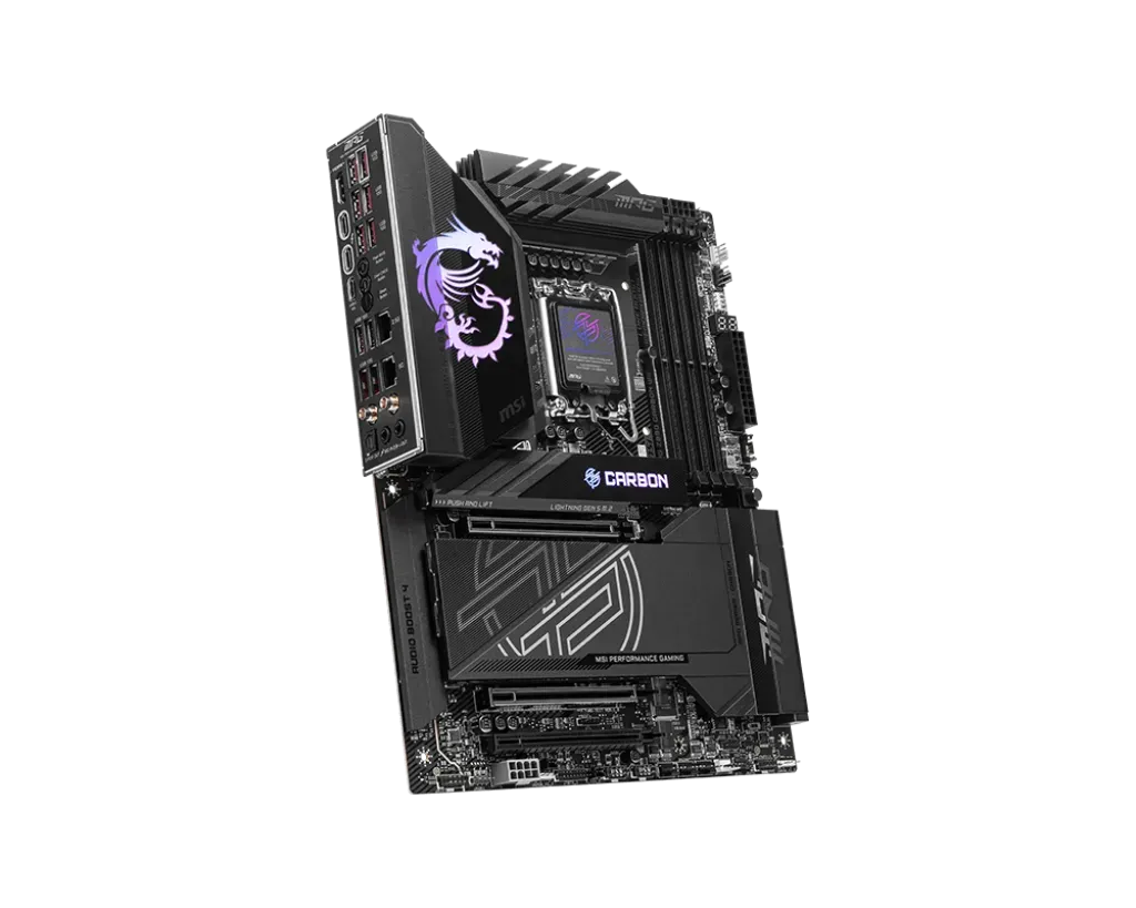 Материнская плата MSI MPG Z890 CARBON WIFI LGA1851 4xDDR5 4xSATA3 RAID 5xM.2 1xHDMI ATX — фото 4