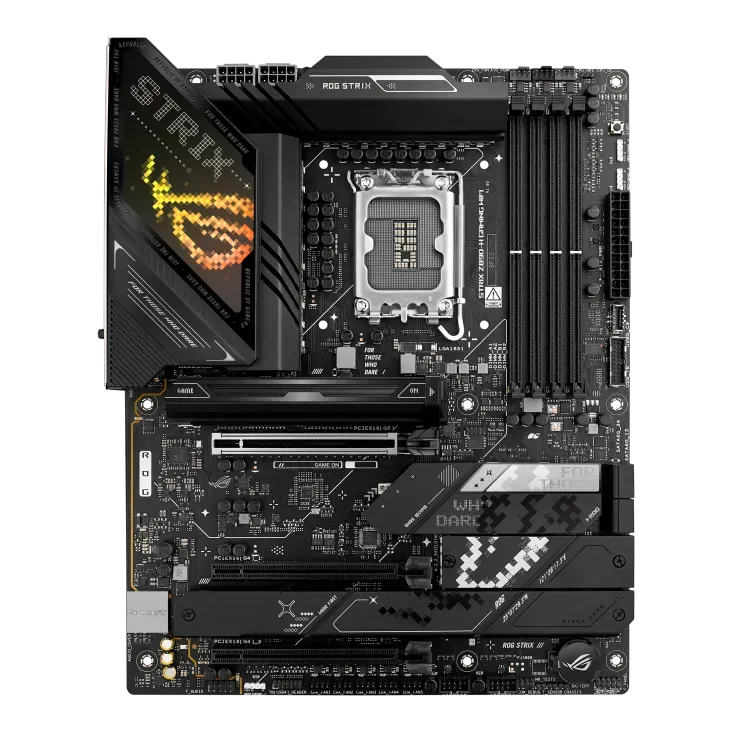 Материнская плата ASUS ROG STRIX Z890-H GAMING WIFI, LGA1851 Z890 4xDDR5 4xSATA3 4xM.2 HDMI DP ATX — фото 1