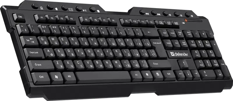 Клавиатура беспроводная Defender Element HB-195 USB (Черный), USB, ENG/RUS,стандарт — фото 2