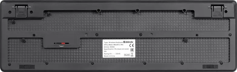Набор беспроводный Defender Milan C-992 черный — фото 4
