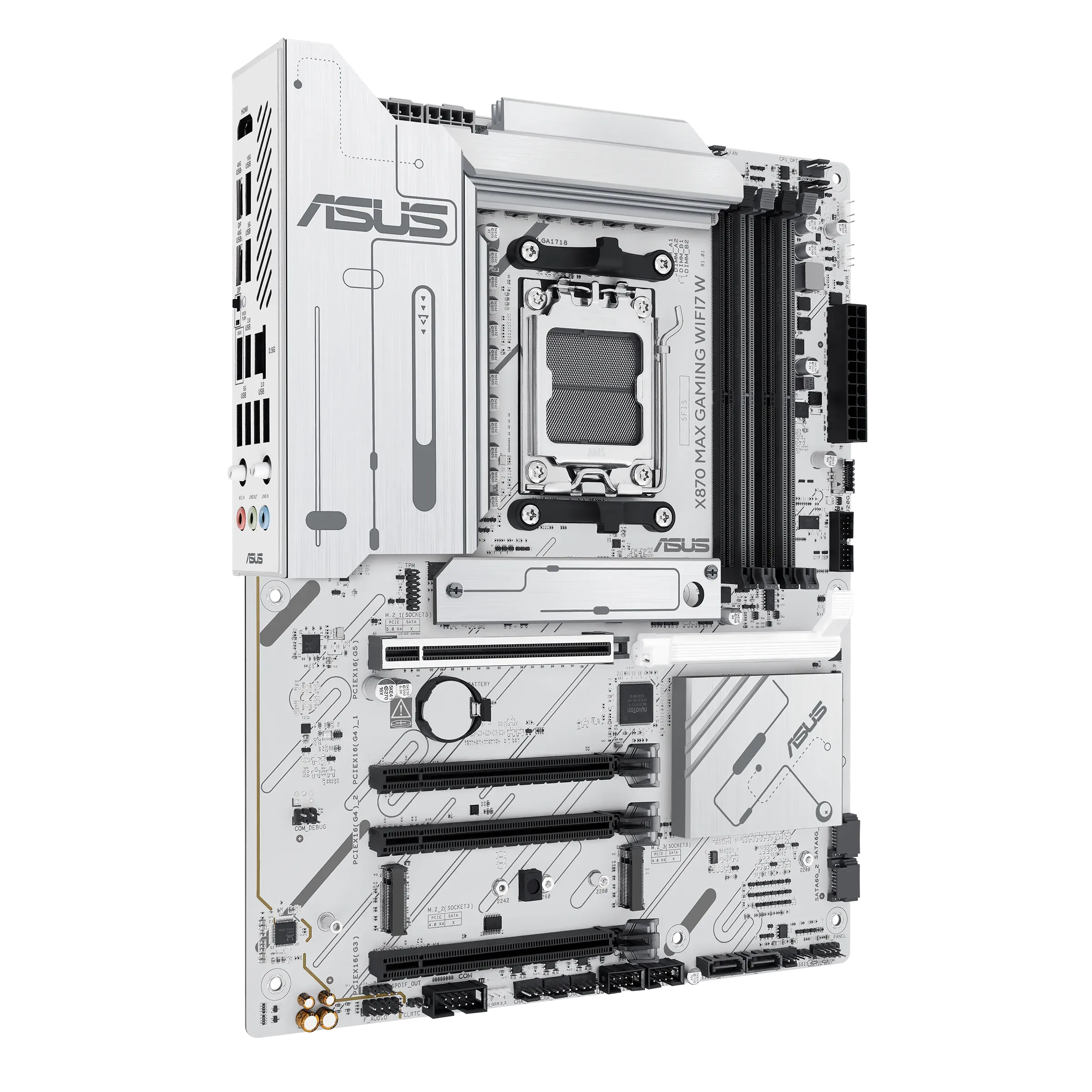 Материнская плата ASUS X870 MAX GAMING WIFI7 W AM5 4xDDR5 4xSATA3 RAID 3xM.2 HDMI 2xUSB-C ATX — фото 2